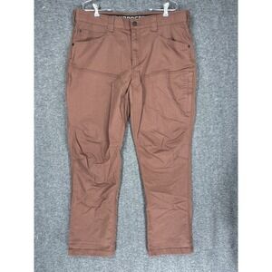 Duluth Alaskan Hardgear Stone Run Pants Mens 38X32 Spiced Rum hiking stretch